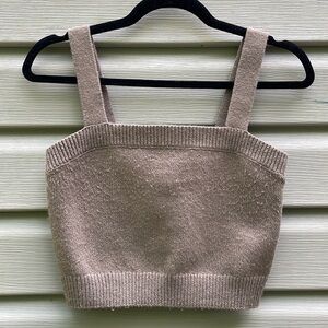 H&M Mocha Knit Crop Top